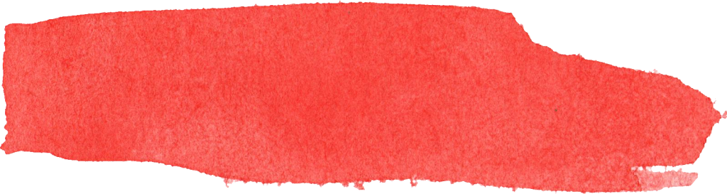 Free Download - Red Watercolor Brush Stroke Png (1024x273), Png Download
