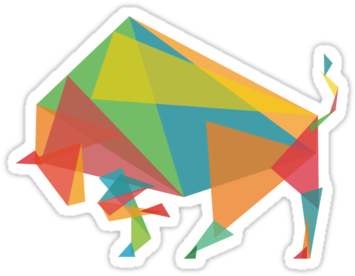 Fractal Geometric Bull By Budi Satria Kwan - Pug (375x360), Png Download