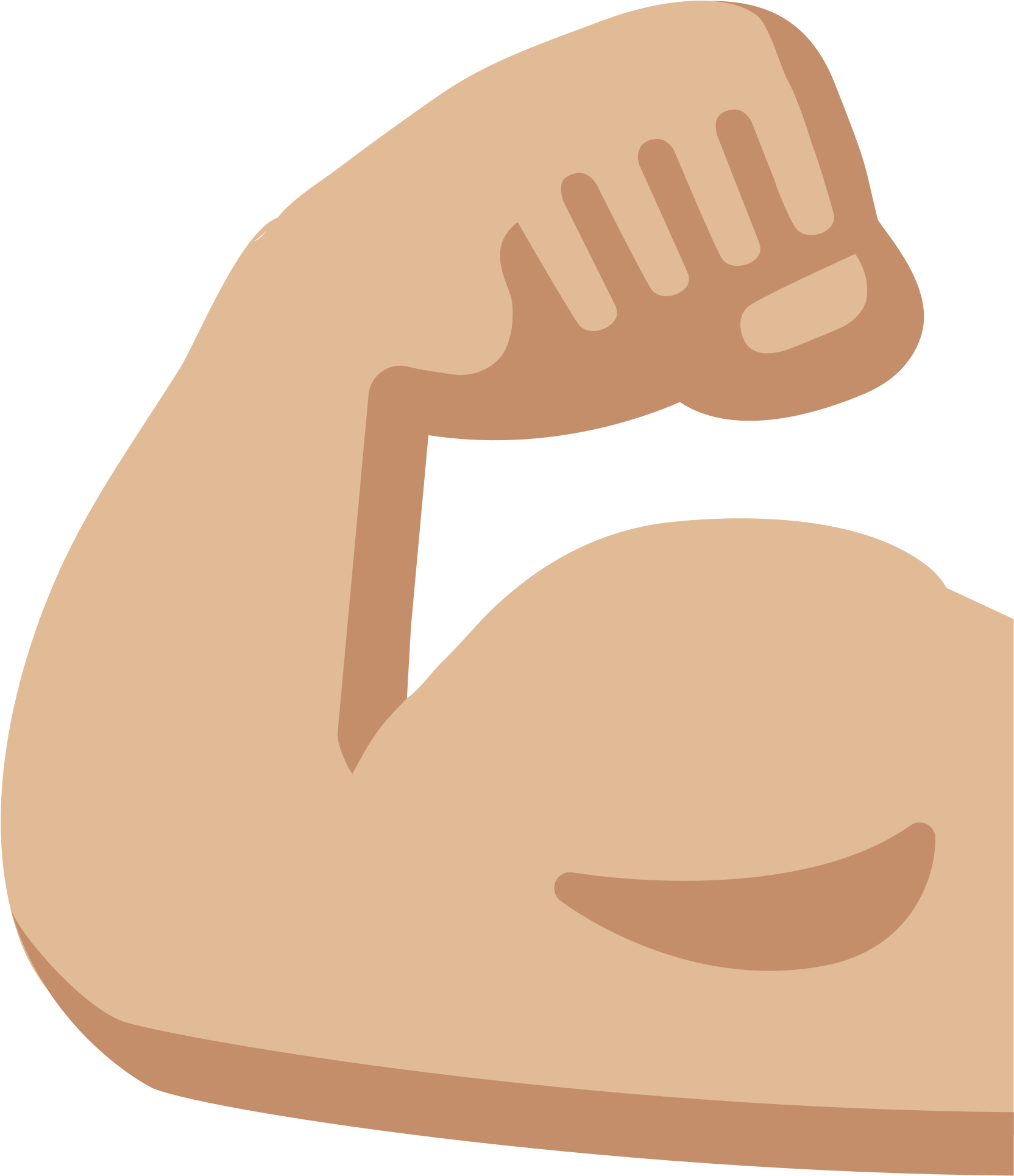 Png Images Free Download - Arm Emoji Png (2000x2000), Png Download