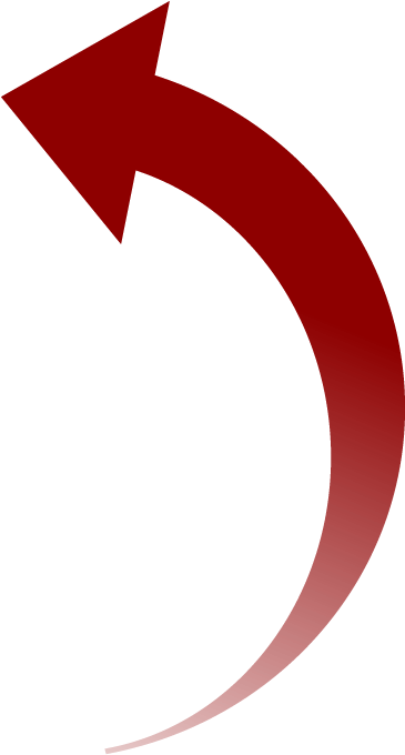 Curved Arrow Clipart - Curved Arrow (390x698), Png Download