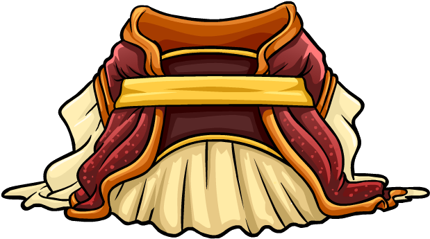 Fire Kimono Clothing Icon Id 4447 - Club Penguin Kimono (623x359), Png Download