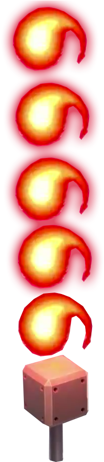 Fire Bar - Art (379x968), Png Download