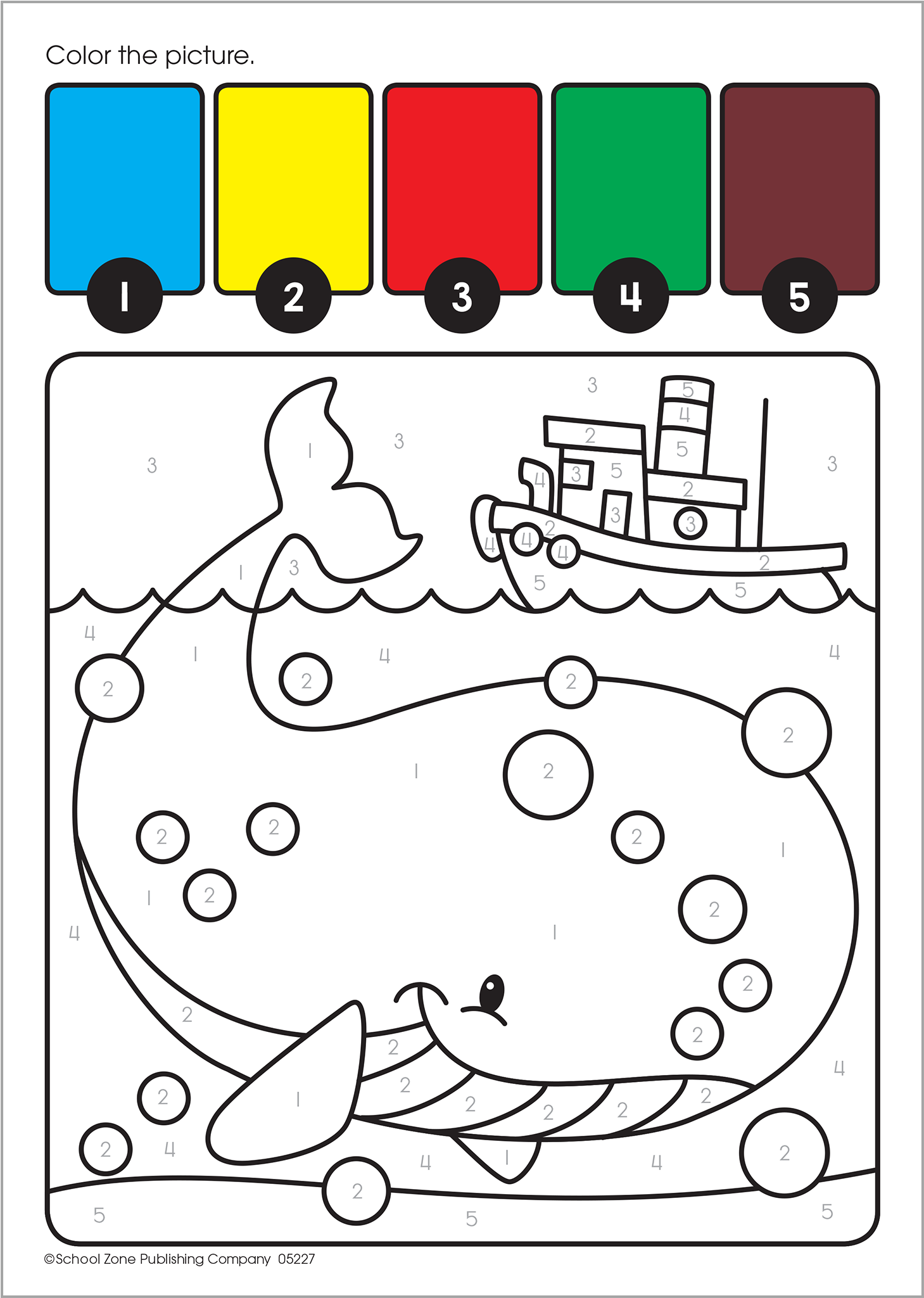 Paint By Numbers I Can Paint Underwater Is A Fun Way - School Zone I Can Paint Books - Underwater (2048x2048), Png Download