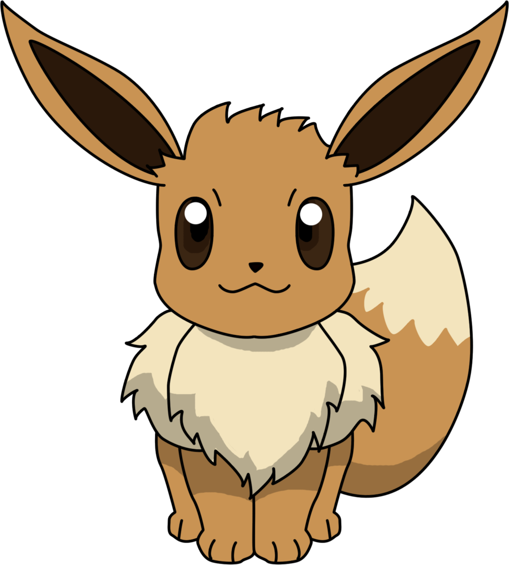 Mega Eevee Png Library - Drawings Of Pokemon Eevee (848x942), Png Download