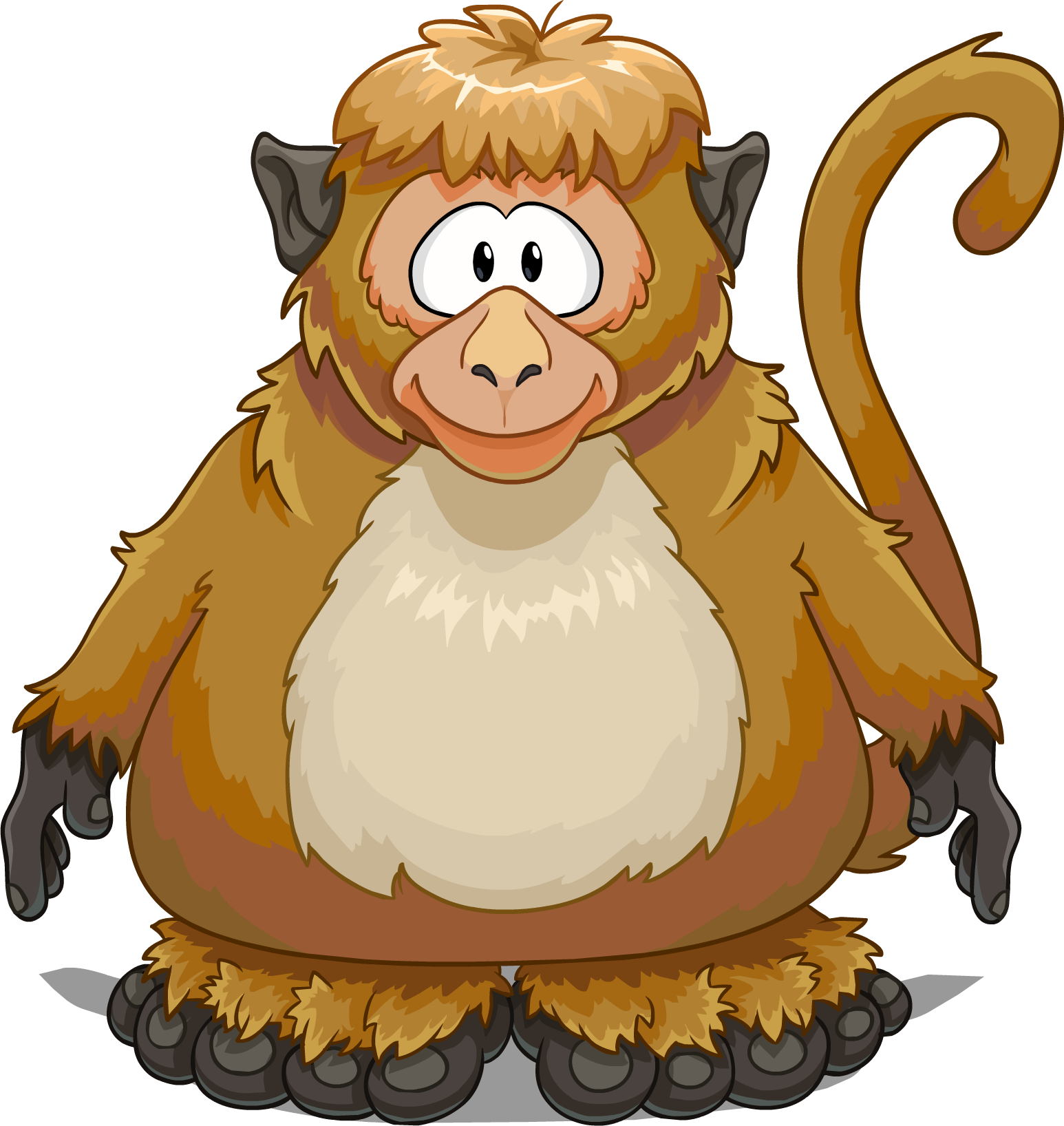 Monkey Costume On A Player Card - Club Penguin Monkey Suit (1546x1636), Png Download
