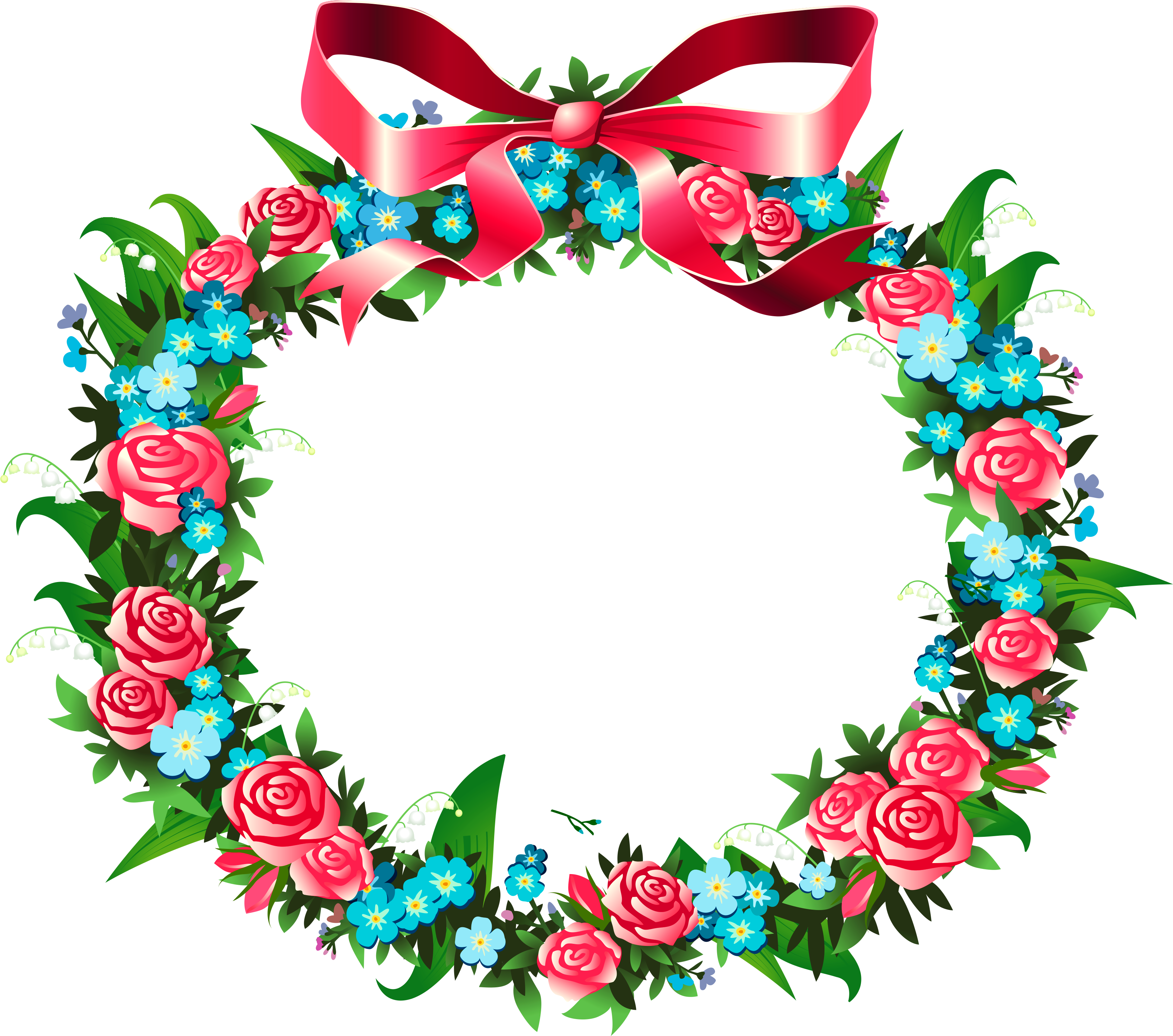0 D2f98 40808e98 Orig - Wreath (3503x3088), Png Download