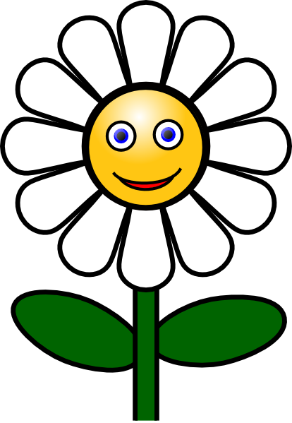 Daisy Clipart Face - Daisy Clipart (414x599), Png Download