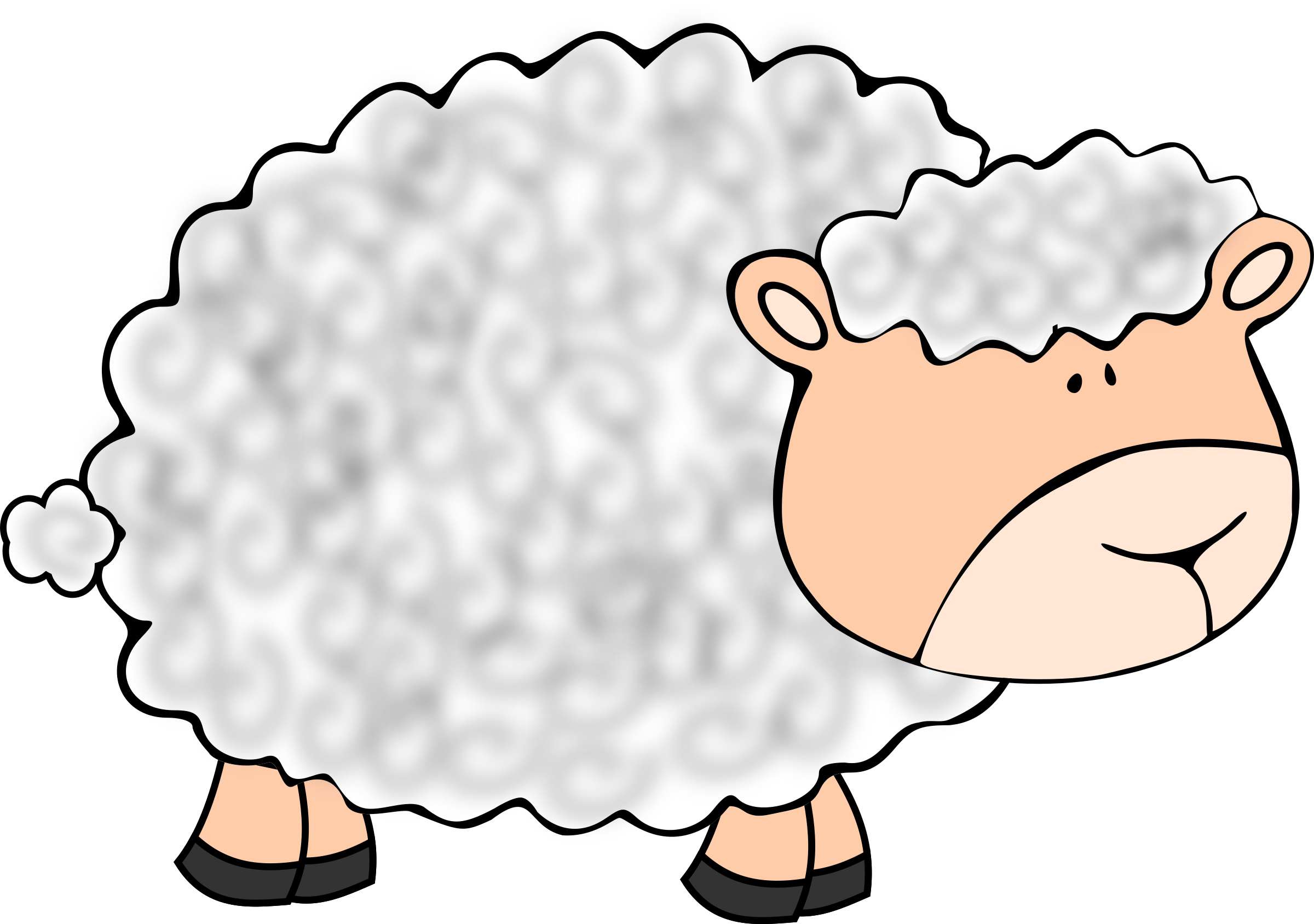 This Free Icons Png Design Of Funny Sheep (2400x1688), Png Download