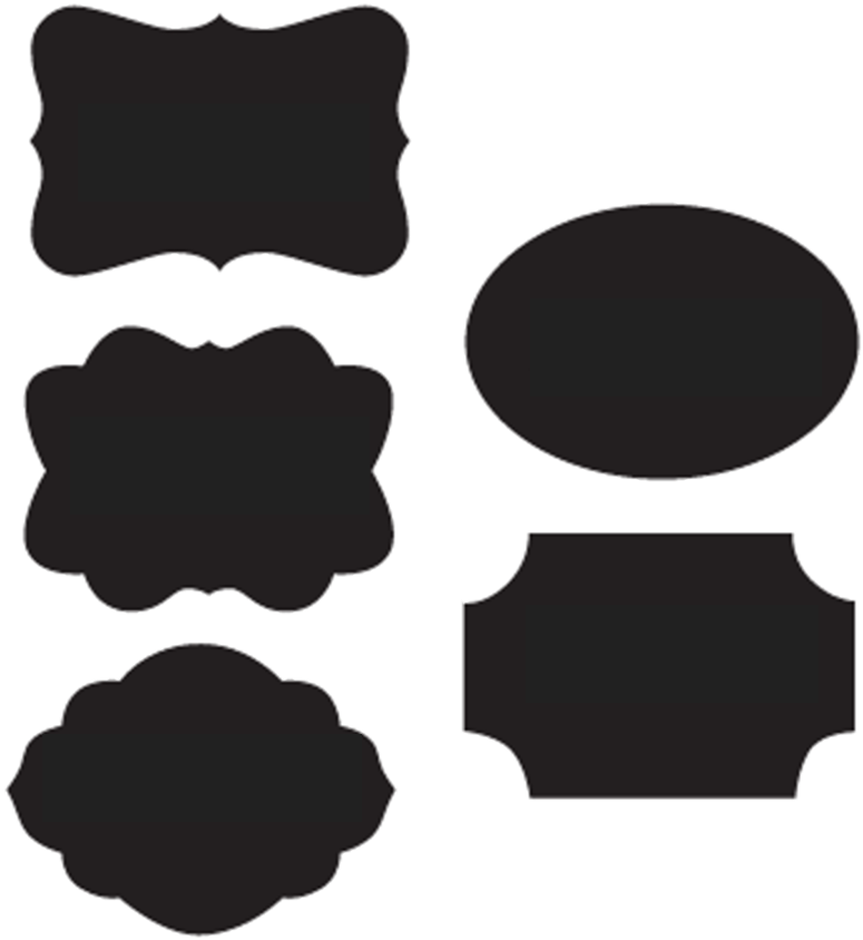 Chalkboard Label Clipart - Transparent Background Chalkboard Label (900x900), Png Download