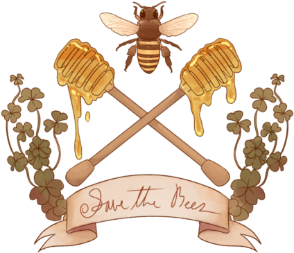 Honey Bee Illustration - Clothing (500x400), Png Download