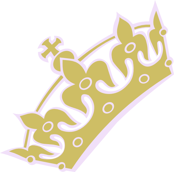 Gold Princess Crown Clipart (600x593), Png Download