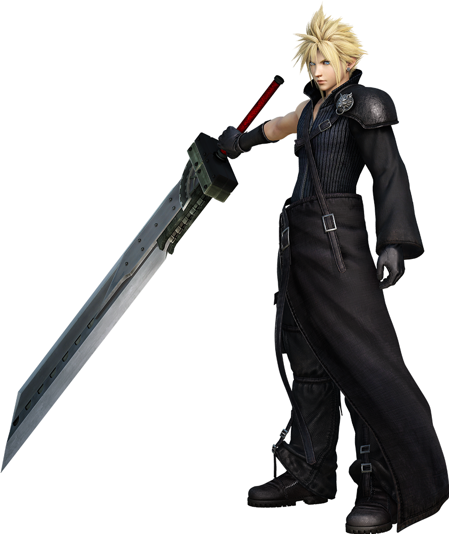 Dff2015 Cloud 2nd Form - Dissidia Final Fantasy Nt Png (925x1065), Png Download