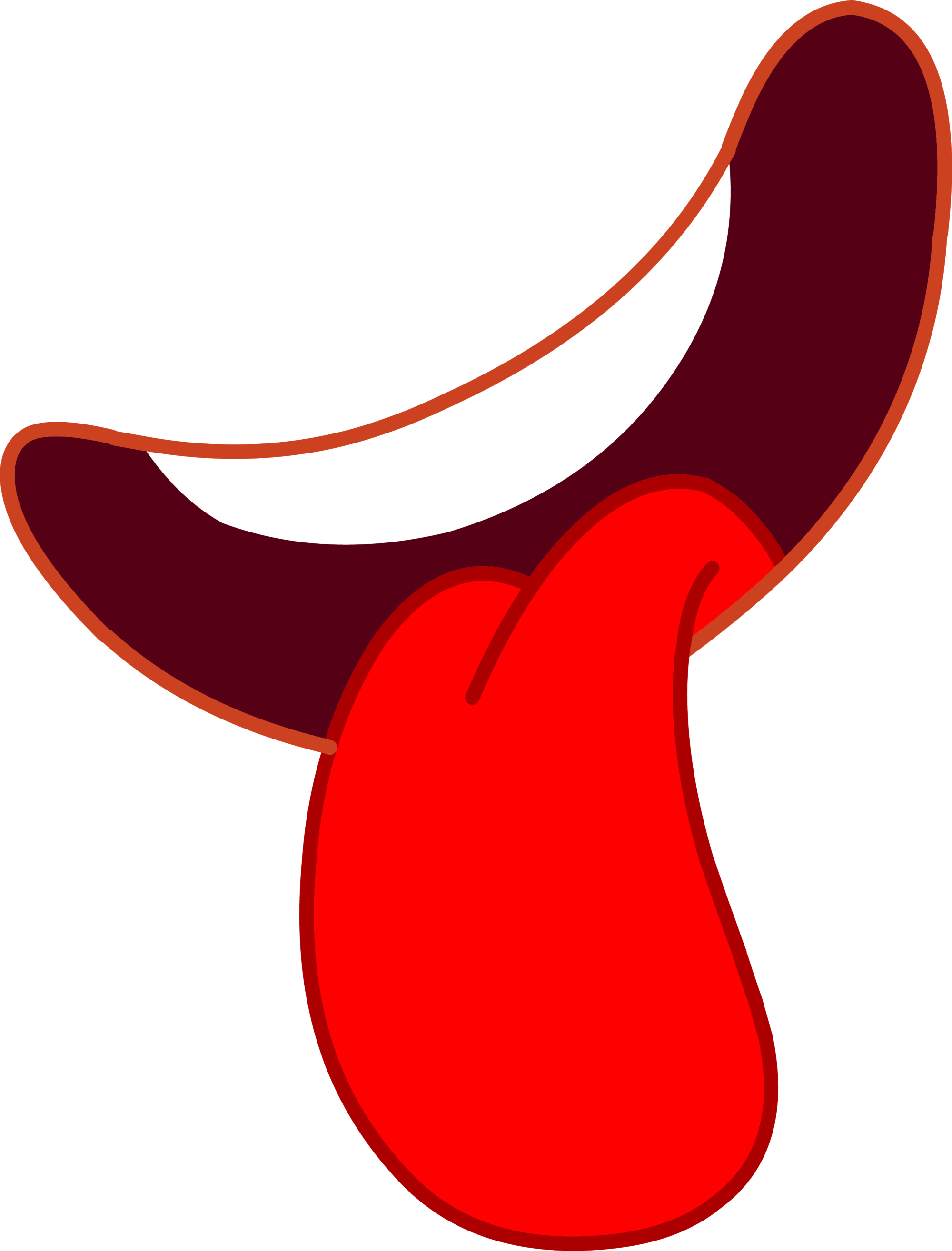 Png Black And White Stock Animation Cartoon Clip Art - Cartoon Tongue Png (2000x2629), Png Download
