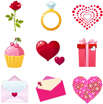 Search - Pink Puppy Love Valentine Photo Cards (552x444), Png Download