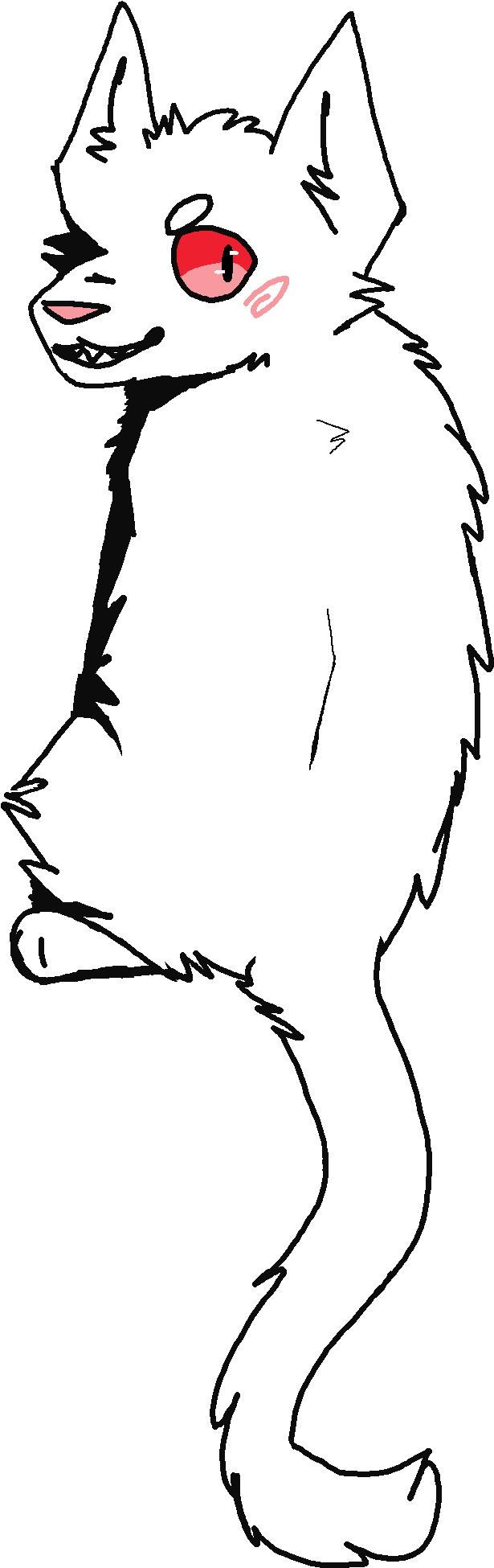 Edgy Red Eyes Kit Grrrrr - Illustration (856x2056), Png Download