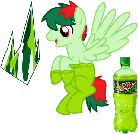 Mlg Mountain Dew Png - My Little Pony Mountain Dew (457x443), Png Download