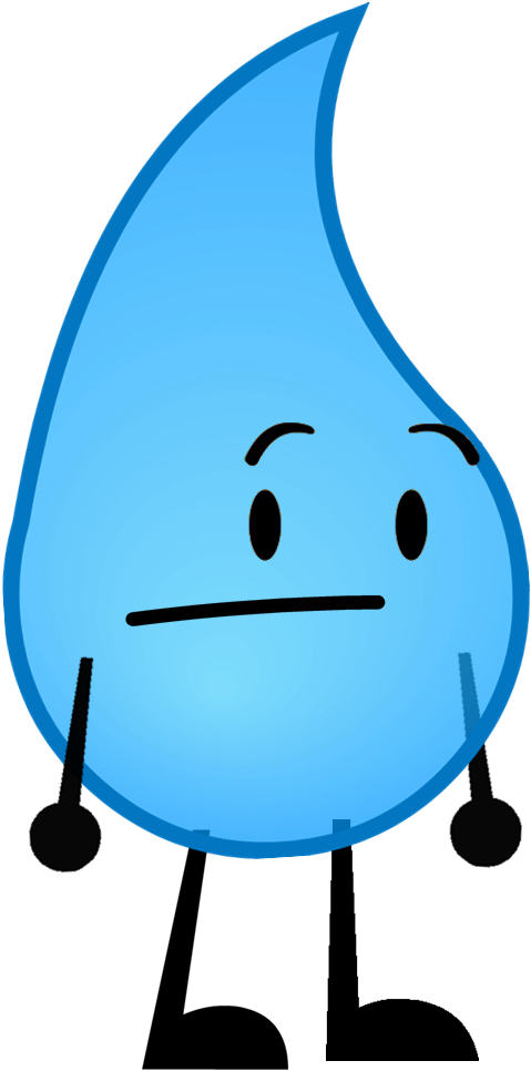 Teardrop Pose - Teardrop Bfdi Png (526x978), Png Download