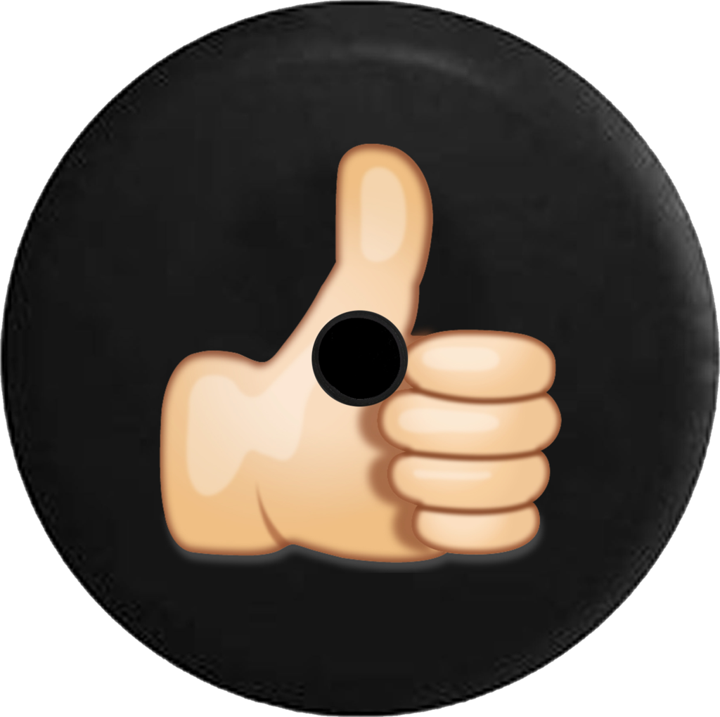 Jeep Wrangler Jl Backup Camera Day Thumbs Up Emoji - Pink Circle (1024x1020), Png Download