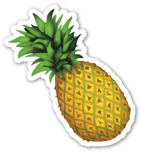 If You Are Looking For The Emoji Sticker Pack, Which - Pineapple Emoji Png (497x551), Png Download