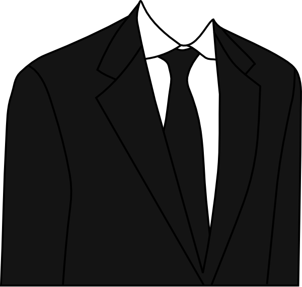 Stock - Suit And Tie Clipart (600x571), Png Download