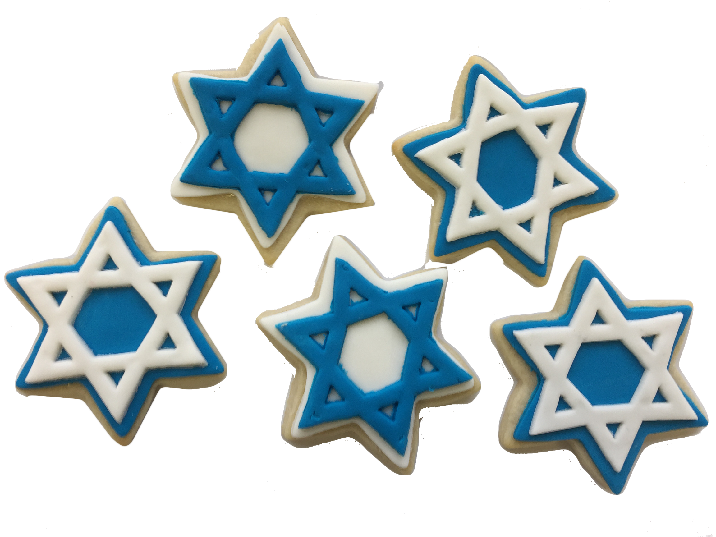 Star Of David Cookies - Circle (2304x1728), Png Download