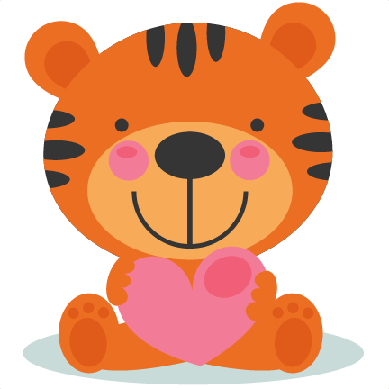 Svg Black And White Cute Lion At Getdrawings Com Free - Cute Tiger Clipart (432x432), Png Download