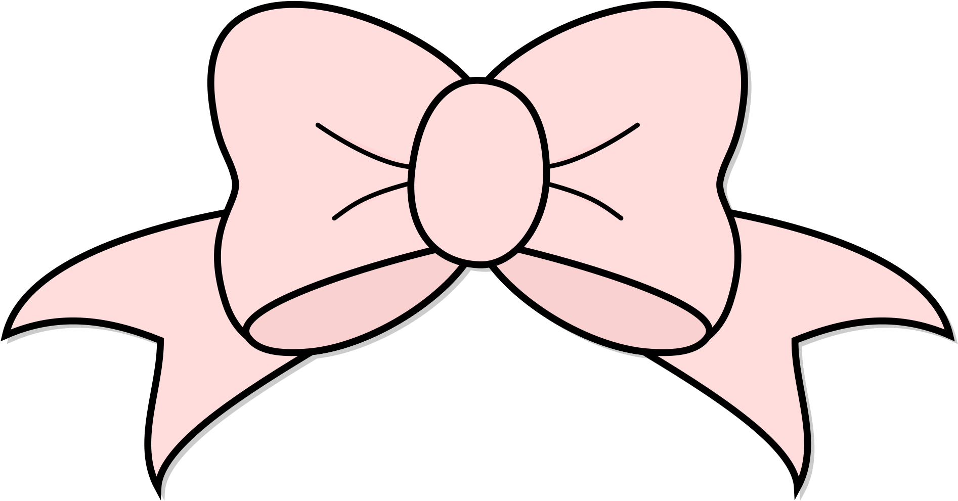 Images For Pink Bow Clipart - Because Im A Lady (2400x1697), Png Download