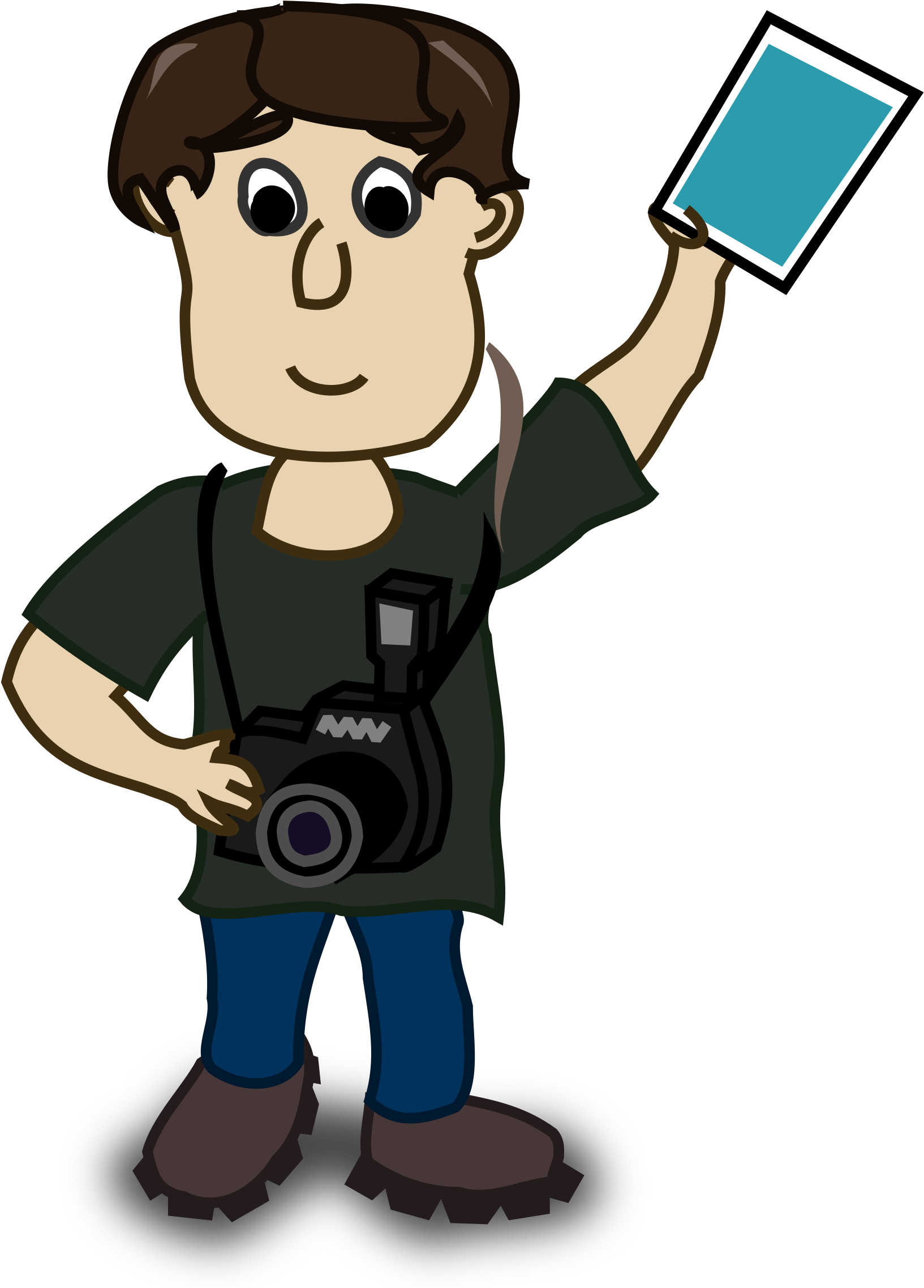 This Free Icons Png Design Of Boy Photographer (2400x2400), Png Download
