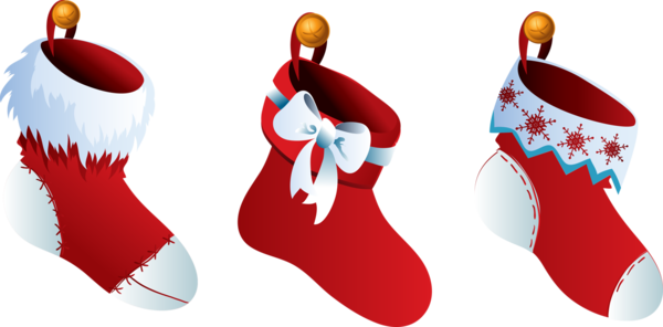 13 Tremendous Christmas Stocking Clipart Image Inspirations - Hanging Christmas Sock Png (593x307), Png Download