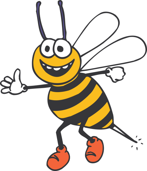 How To Set Use Happy Bee Svg Vector (510x594), Png Download