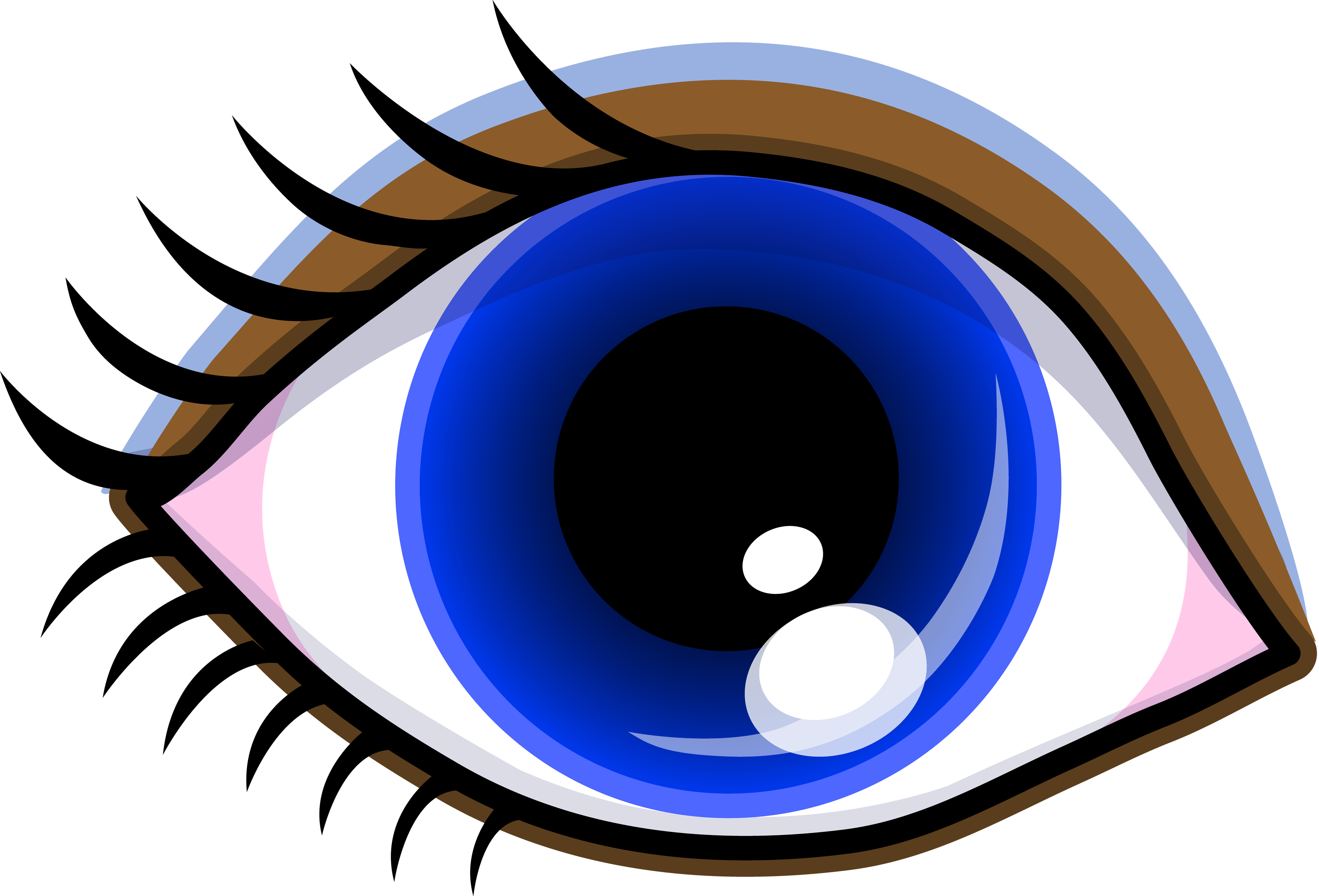 Banner Black And White Stock Anime Eyes At Getdrawings - Cartoon Images Of Eye (3500x2379), Png Download