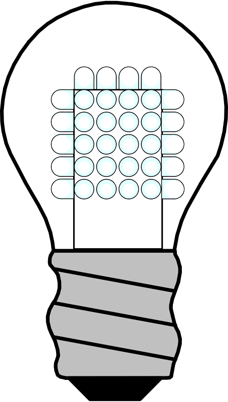 Led Light Bulb - Lightbulb Clipart (455x800), Png Download