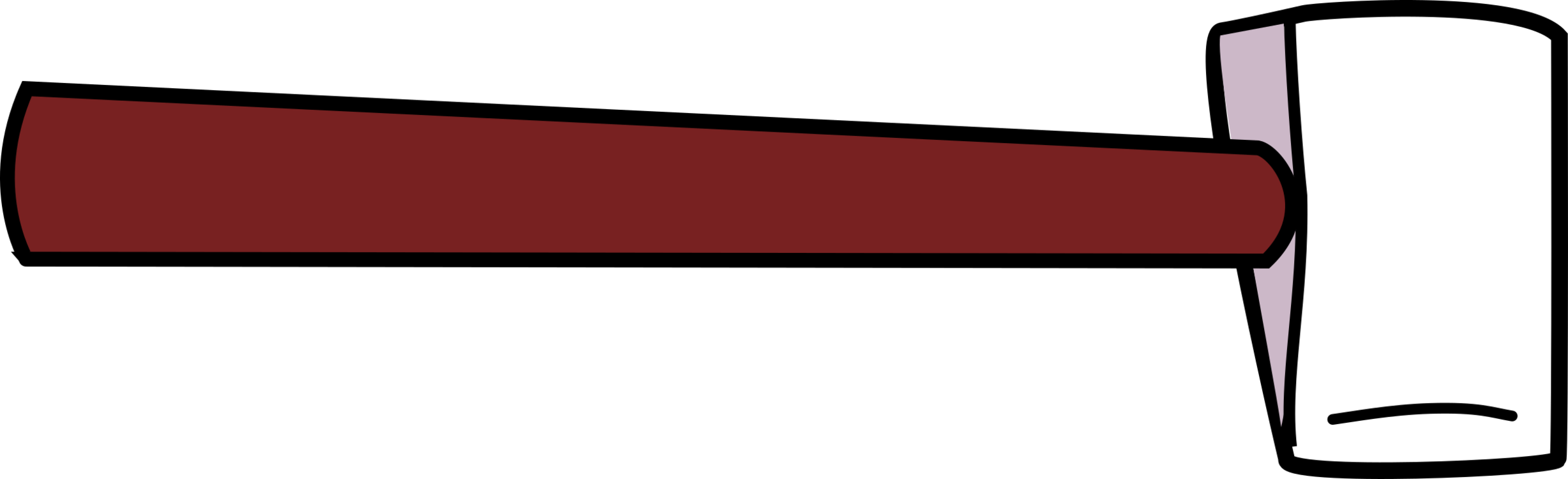 Hatchet Axe Computer Icons Tool Drawing - Palakol Clipart Black And White (2456x750), Png Download