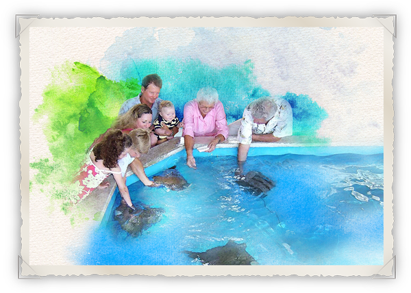 Family Fun - Painting (600x428), Png Download