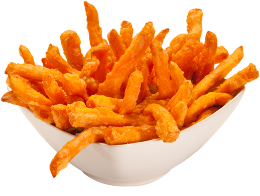 French Fries Png Image - Fried Sweet Potato (600x396), Png Download