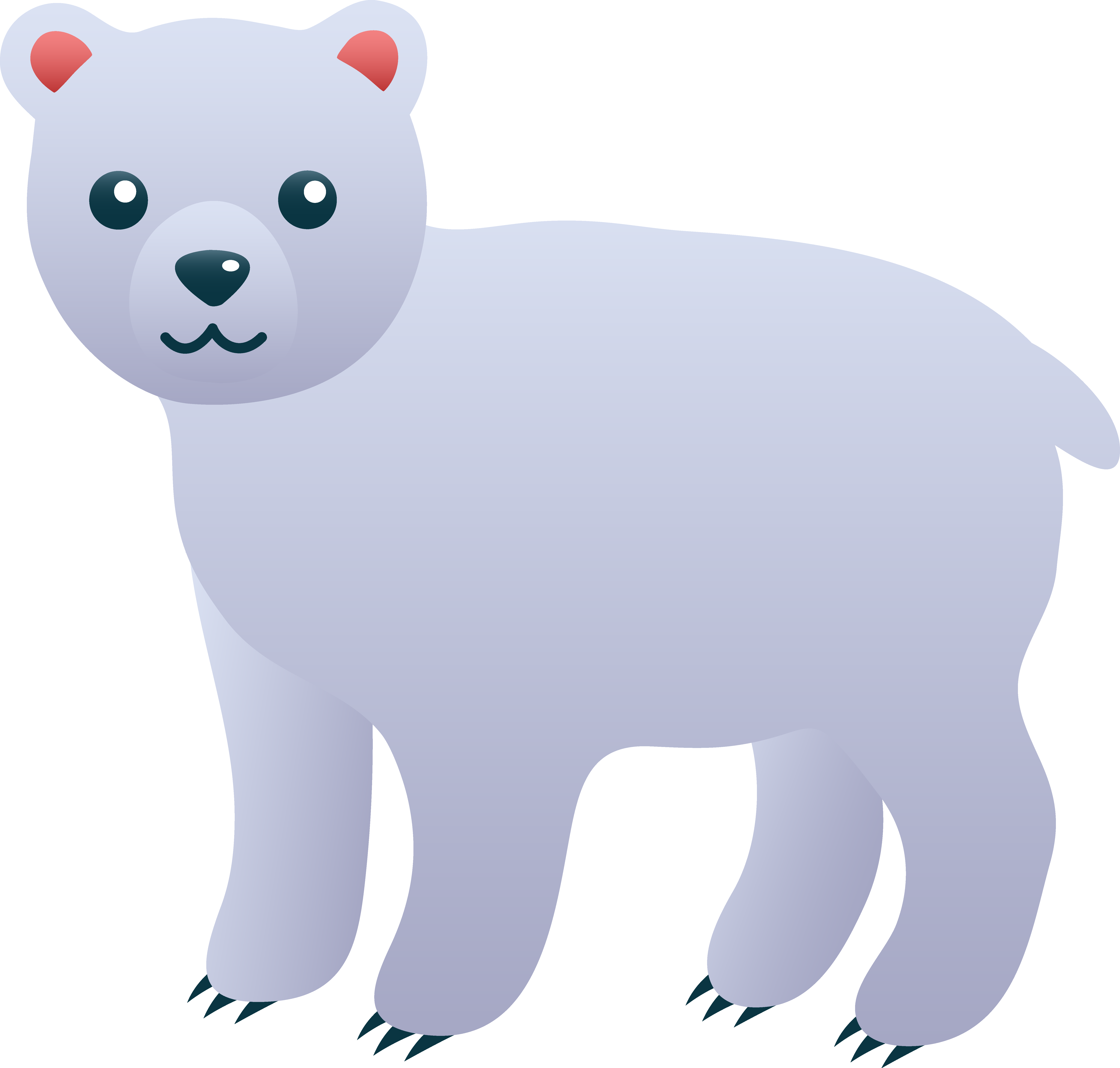 Clipart Bear Polar Bear - Clip Art (6342x6048), Png Download