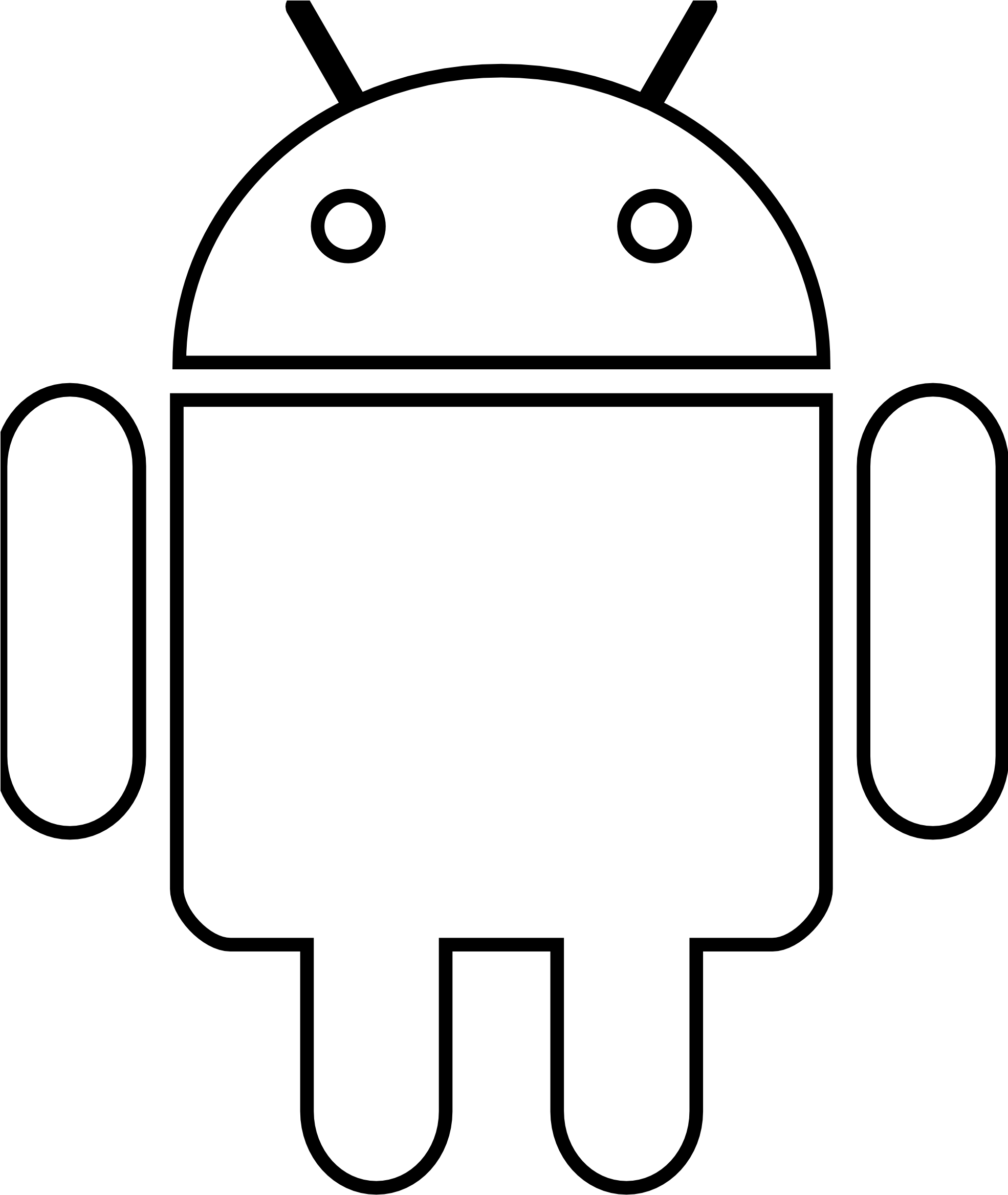 White Android Logo Png
