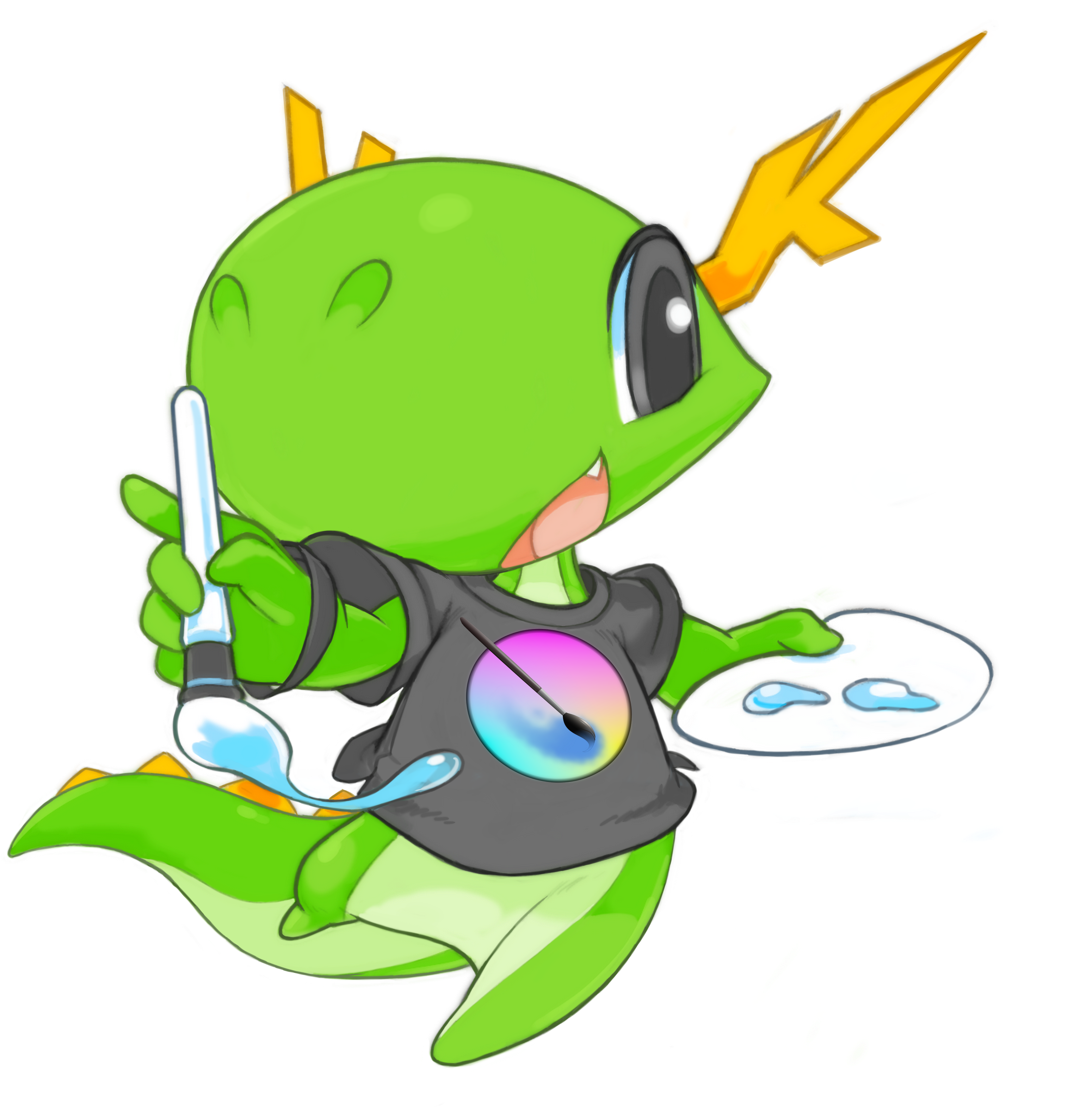 Mascot 20131006 Konqui T - Konqi (3860x5359), Png Download