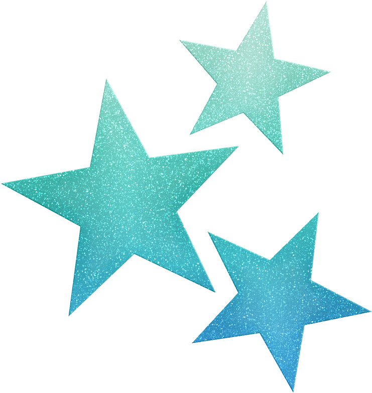 Stars ‿✿⁀°○ Star Clipart, Cute Clipart - Blue Glitter Star Png (752x794), Png Download
