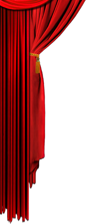 Curtains Png - Long Red Curtains Png (285x739), Png Download