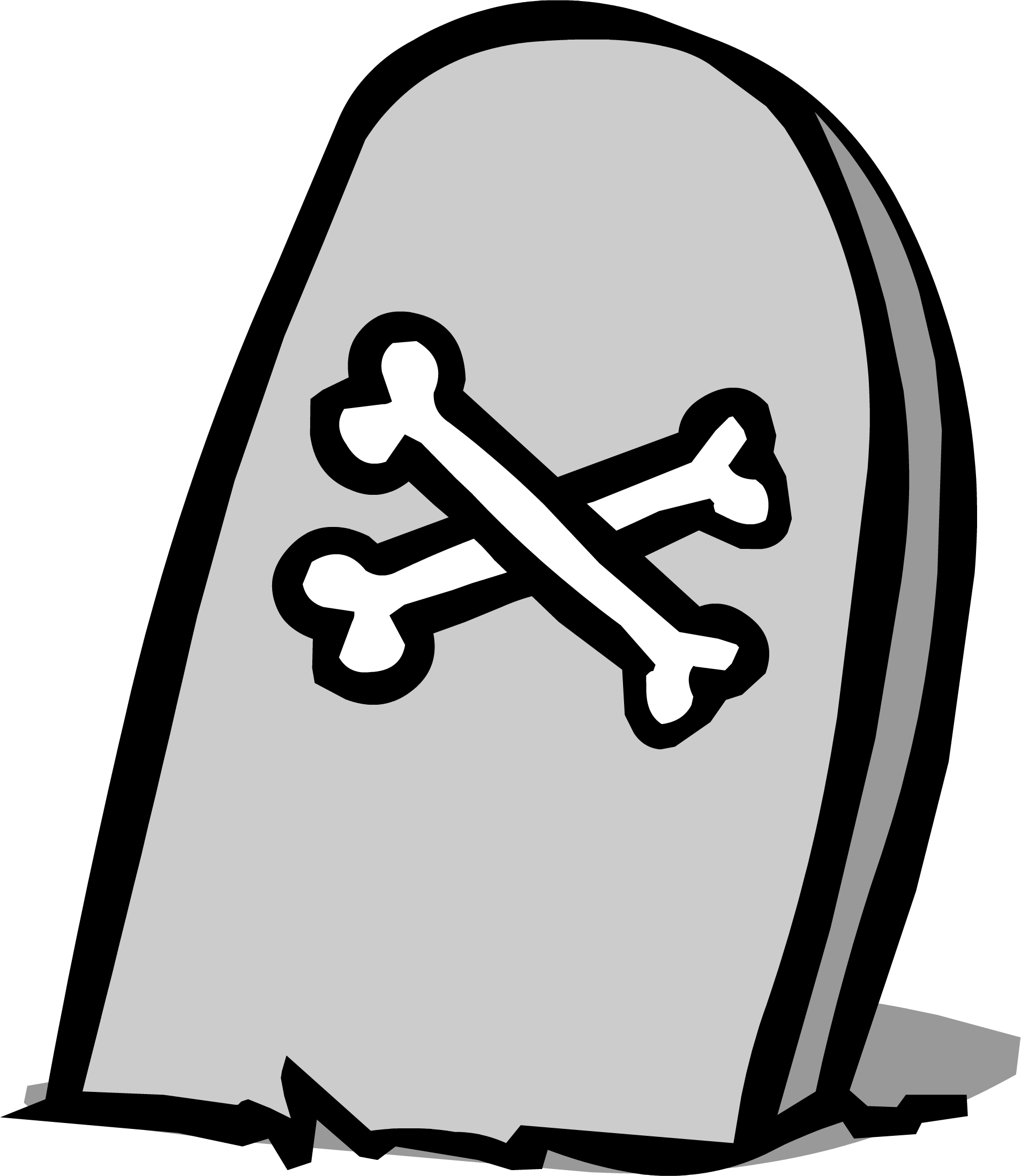 Tombstone Sprite 005 - Tombstone Png (1906x2196), Png Download