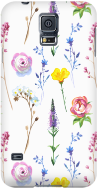 Watercolor Floral Cell Phone Case - Watercolor Painting (390x390), Png Download