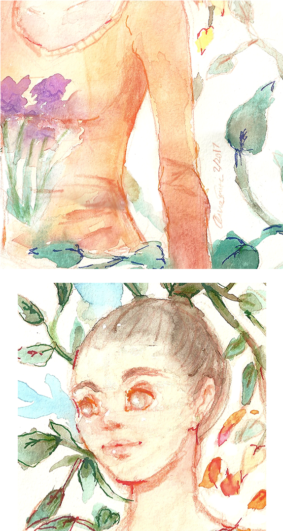Vines Of Hair Oliviasmithart Crop3 - Hair (573x1185), Png Download