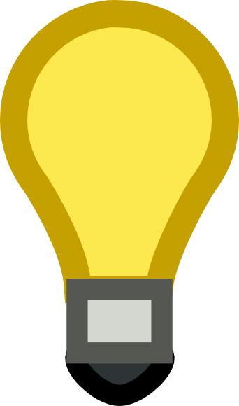 Light - Bulb - Vector - Png - Light Bulb Clip Art (342x580), Png Download