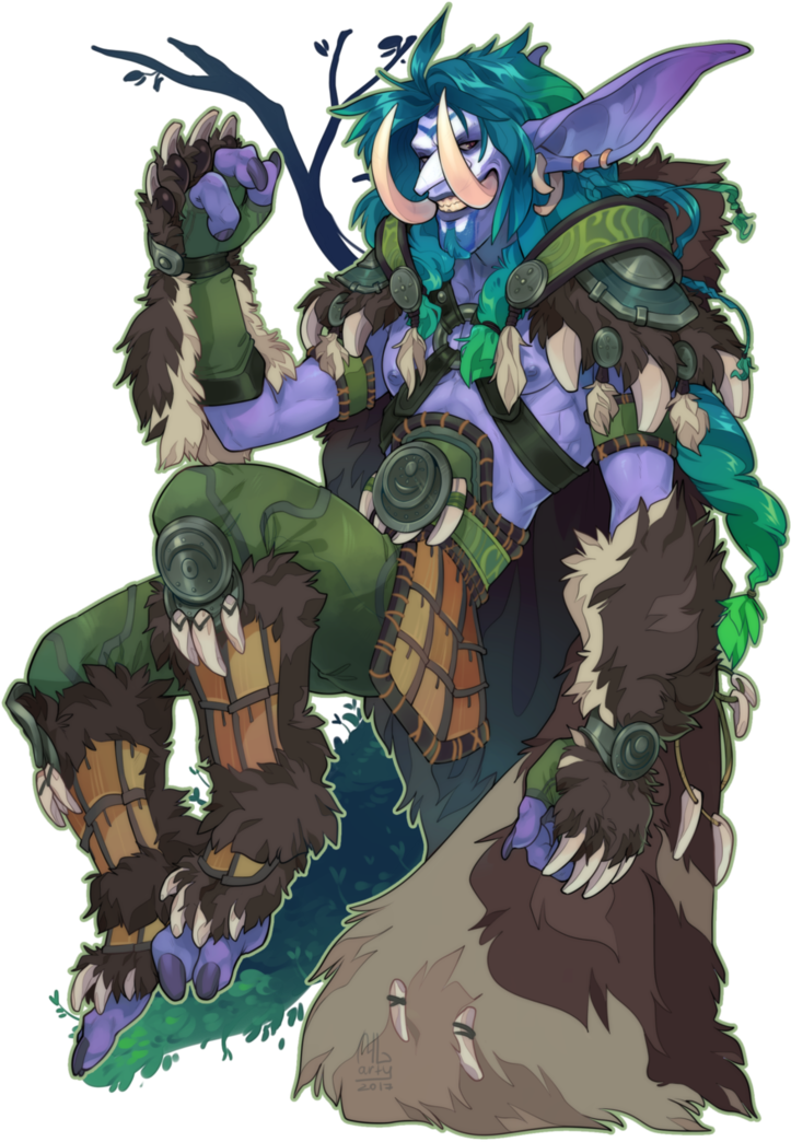 Wow Commission By Mlarty - Wow Troll Love (742x1076), Png Download