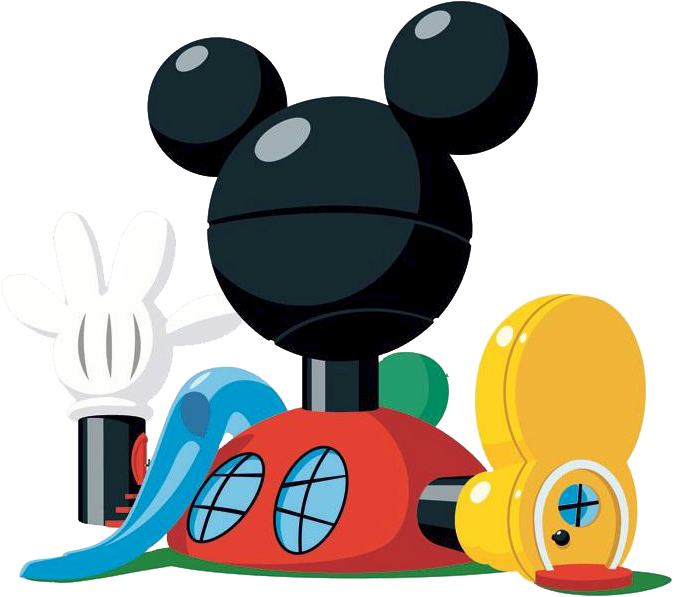 Mickey Mouse Clubhouse Free Clipart Banner Royalty - Mickey Mouse Clubhouse Clipart (684x617), Png Download