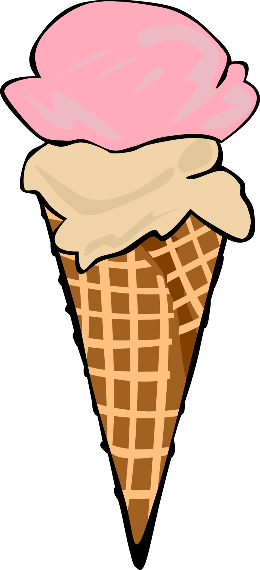 Ice Cream Sundae Clipart - Waffle Cone Clip Art (640x640), Png Download