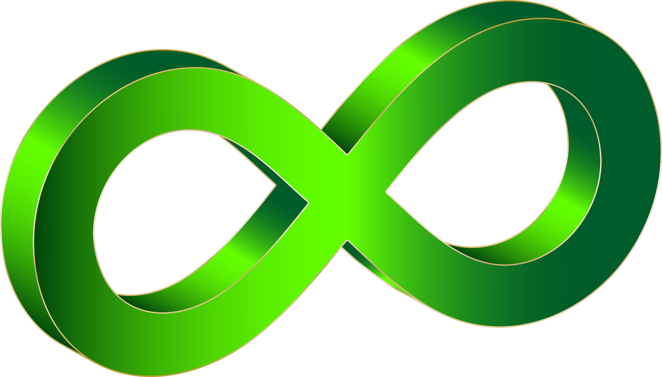 Infinity Symbol Png - 3 D Infinity Symbol Vector (2270x1294), Png Download