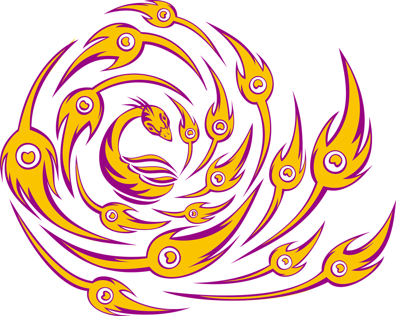 Peacock, Bird, Abstract, Fire, Symbol, Imagination - Burung Api Vektor (1280x1022), Png Download