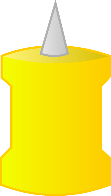 Thumbtack (365x646), Png Download